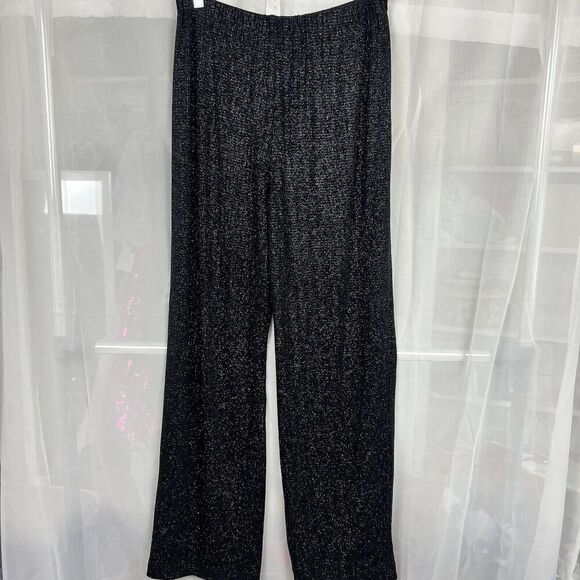 vintage JBS limited sparkly two piece pant set sz Md stretchy classy evening - Picture 5 of 10